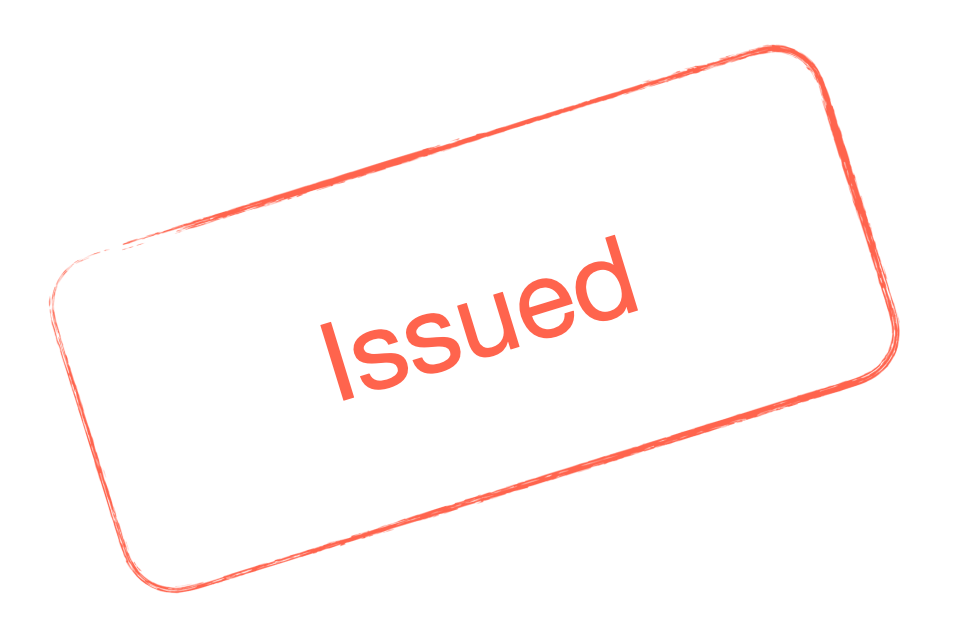 Issued Stamp